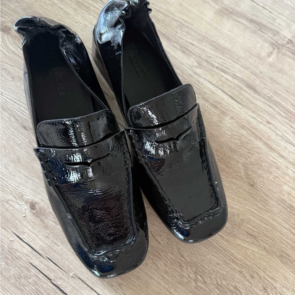 Black Patent Leather Women’s Loafers